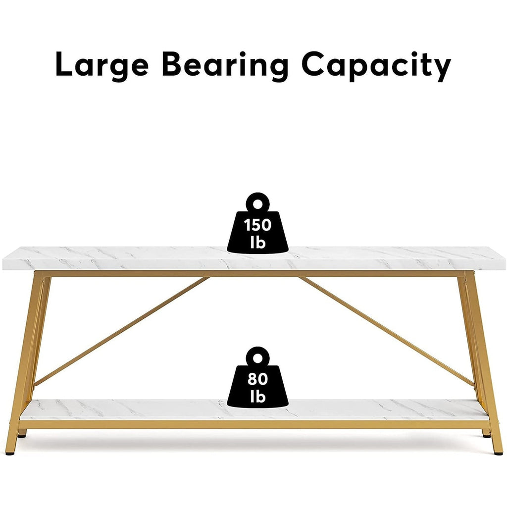 70.9 Inch Extra Long Sofa Table, Industrial Entry Console Table