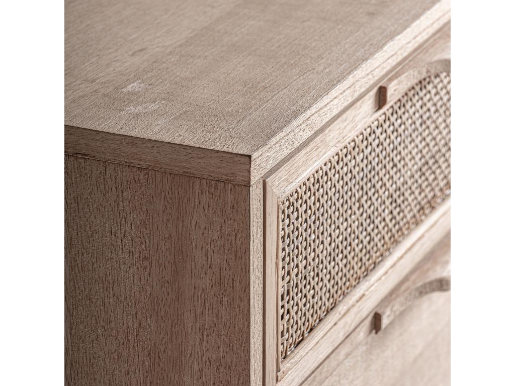 TV stand in light brown ash wood, 170x40x50 cm