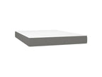 Doucezen bed base with dark grey mattress 140x200 fabric