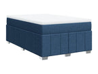 Doucezen bed base with blue mattress 120x200 cm fabric