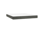 Doucezen bed base and mattress, dark grey, 180x200 cm, velvet