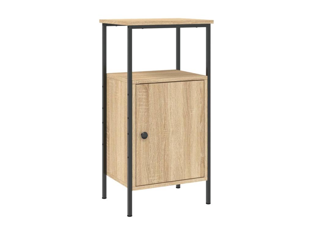 Meublita 2-piece bedside tables, oak, 41x31x80 cm, engineered wood