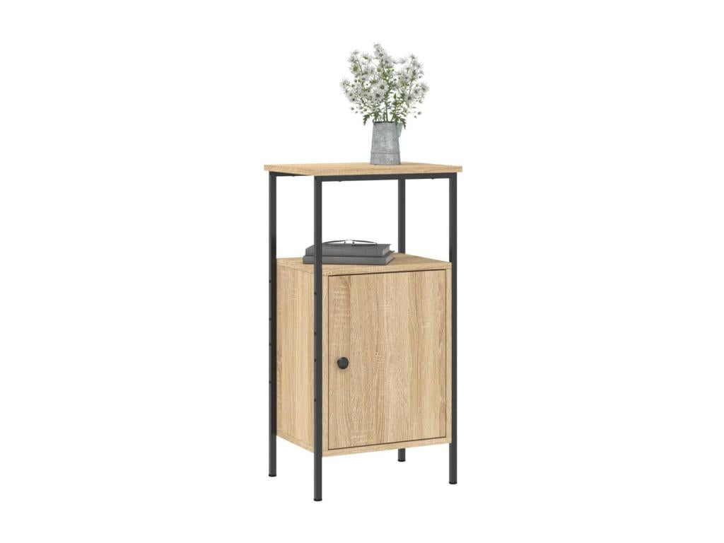 Meublita 2-piece bedside tables, oak, 41x31x80 cm, engineered wood