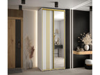 Doucezen 7 Sliding Door Wardrobe 235.2/120/60 2 Doors White/White/Gold