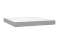 Doucezen bed base and mattress with LED light grey 180x200 cm