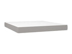 Doucezen bed base and mattress with LED light grey 180x200 cm