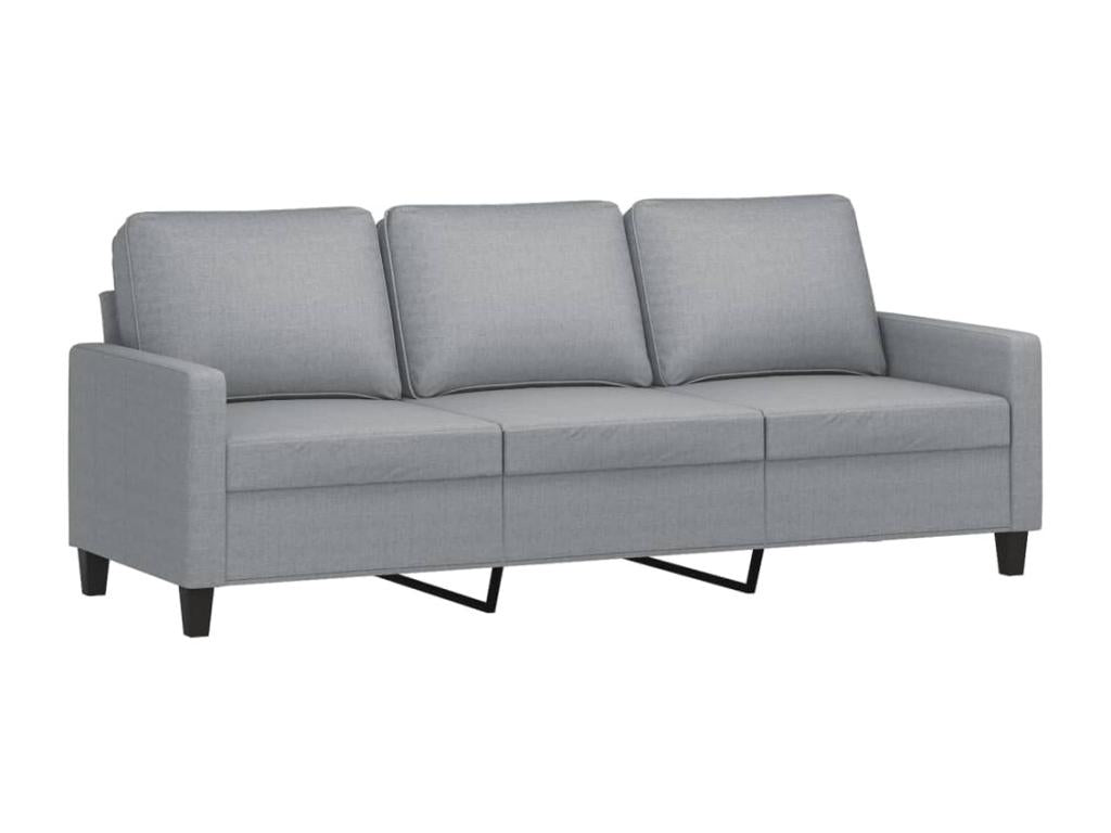 3-seater sofa, light grey, 180 cm, fabric