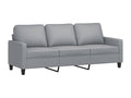3-seater sofa, light grey, 180 cm, fabric