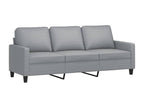3-seater sofa, light grey, 180 cm, fabric