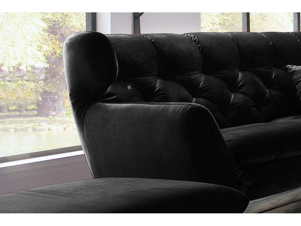 Sofa - Black Velvet - CHARM