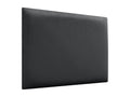 Doucezen Upholstered Headboard in High-Quality Velvet, Dark Grey, 140 cm