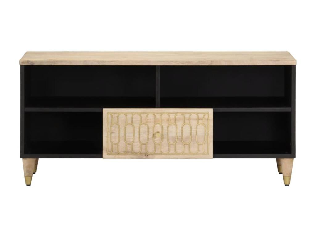 TV stand 100x33x46 cm solid mango wood