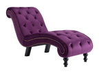 Purple Velvet Chaise Longue