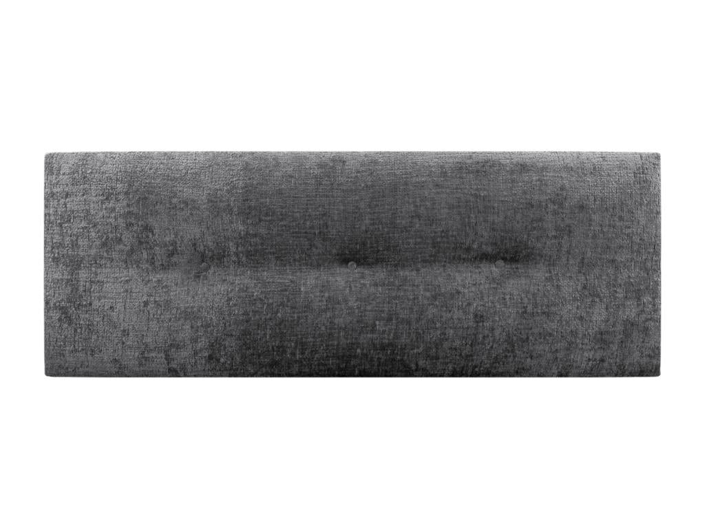 Doucezen Natural Wool Headboard with Buttons 150x50cm for 150cm Beds - Dark Grey