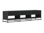 Black TV stand 180x40x46 cm engineered wood