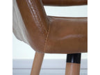 Doucezen II dining chair, retro 1950s design armchair - suede-look faux leather