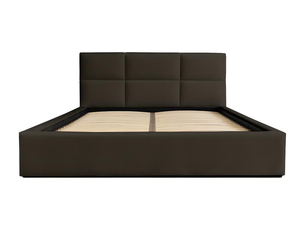 Storage bed 140x200 in brown - Doucezen Collection