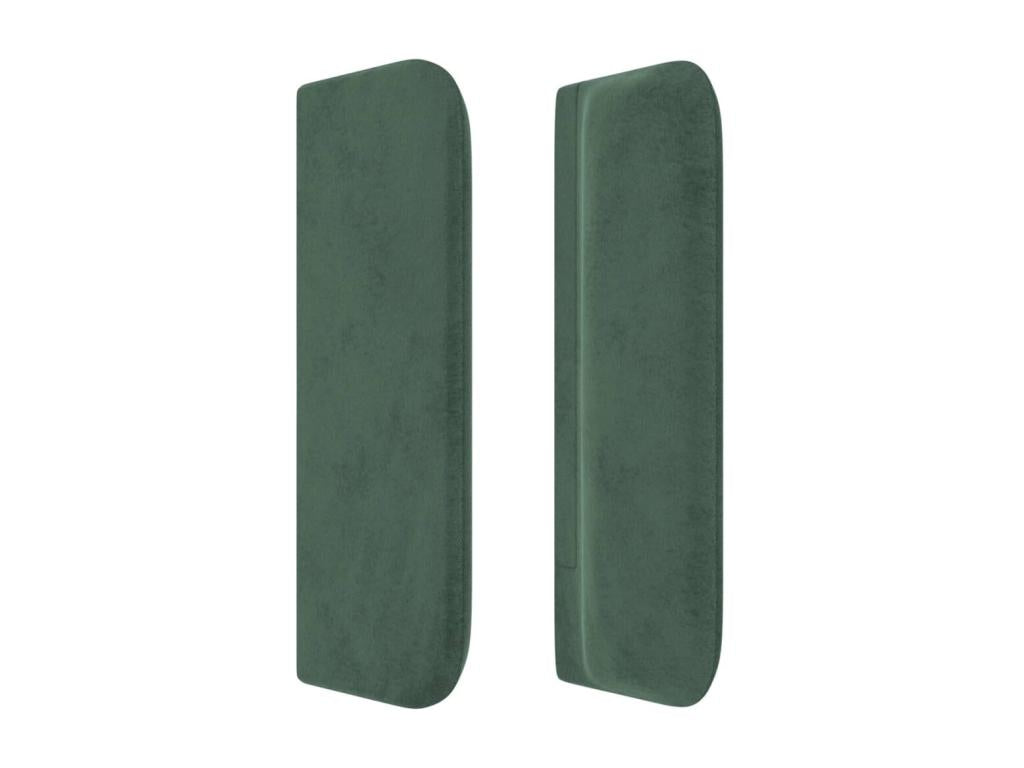 Headboard with wings, Dark Green, 83x16x78/88 cm, Velvet