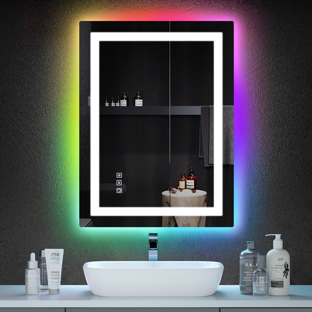 Anti-Fog RGB Backlit & LED Frontlit Bathroom Mirror