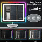 Anti-Fog RGB Backlit & LED Frontlit Bathroom Mirror