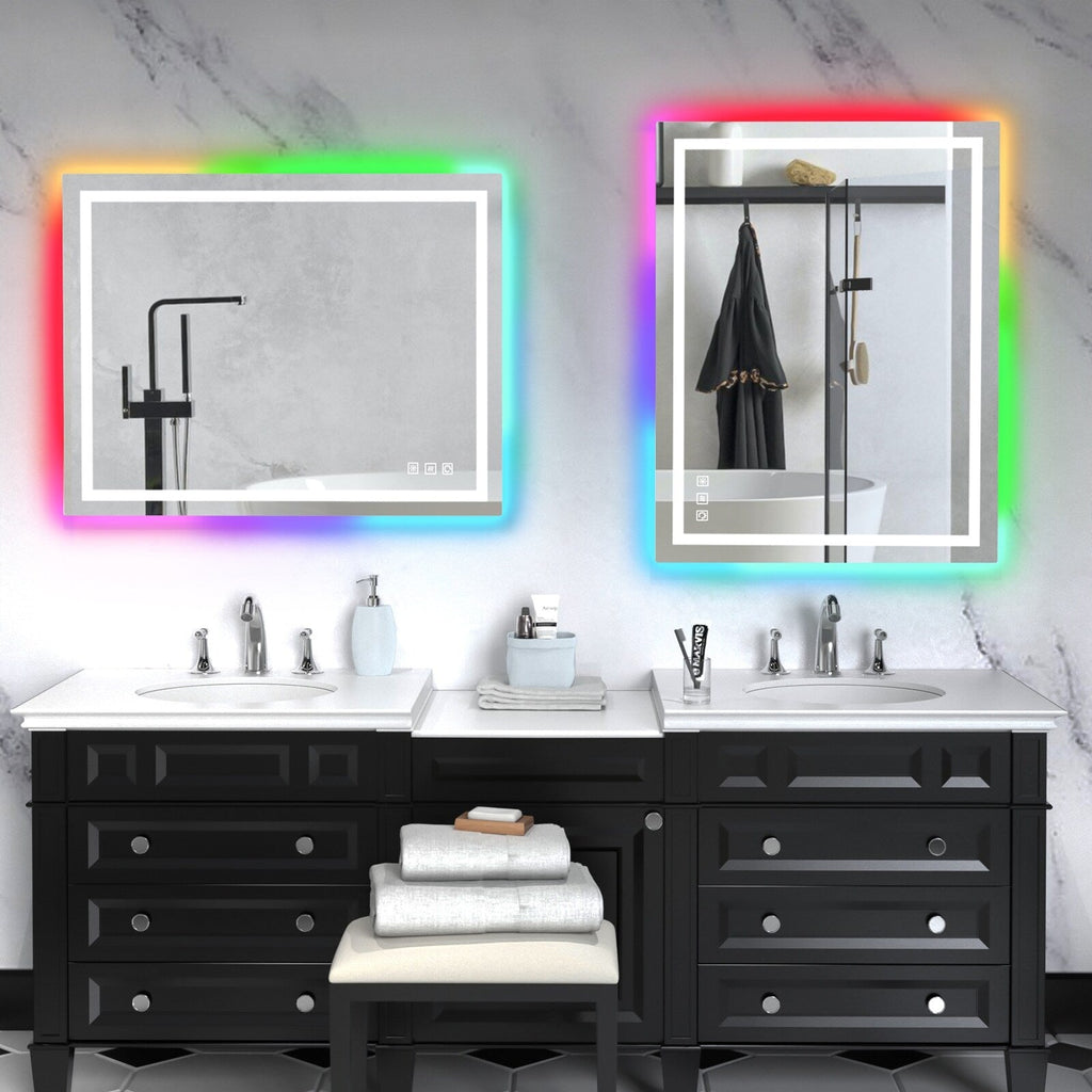 Anti-Fog RGB Backlit & LED Frontlit Bathroom Mirror