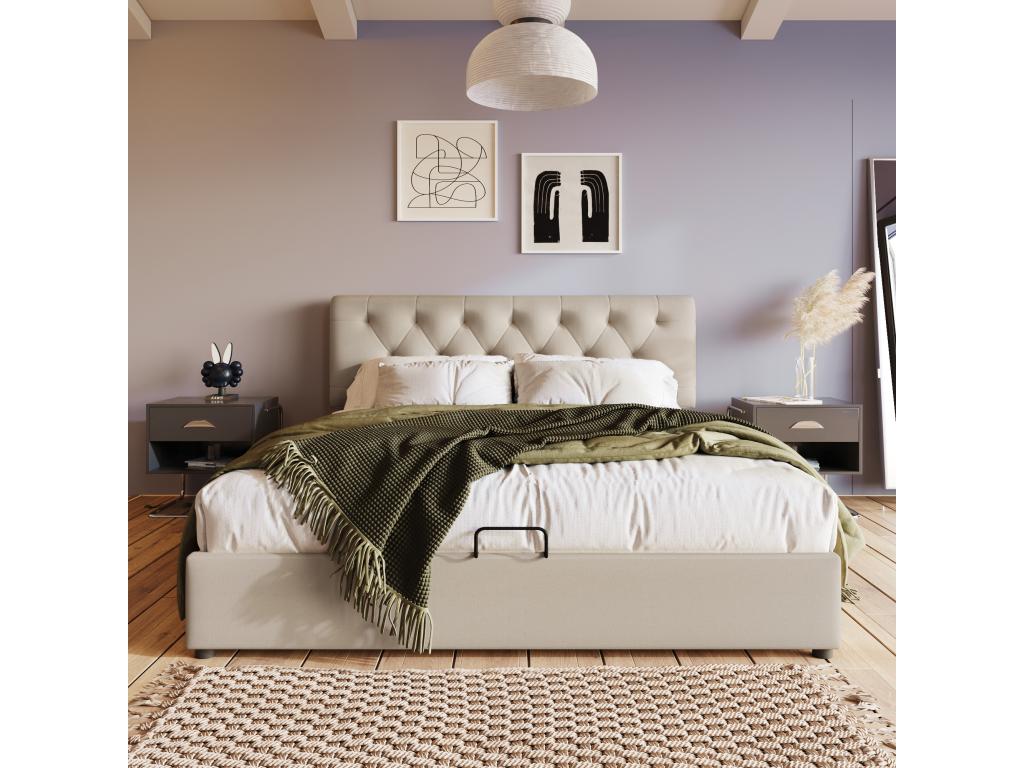 Storage bed - with storage - No mattress - 140x200cm - Doucezen