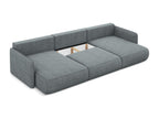 Doucezen Panoramic Corner Sofa Bed in Chenille/Jeans Fabric