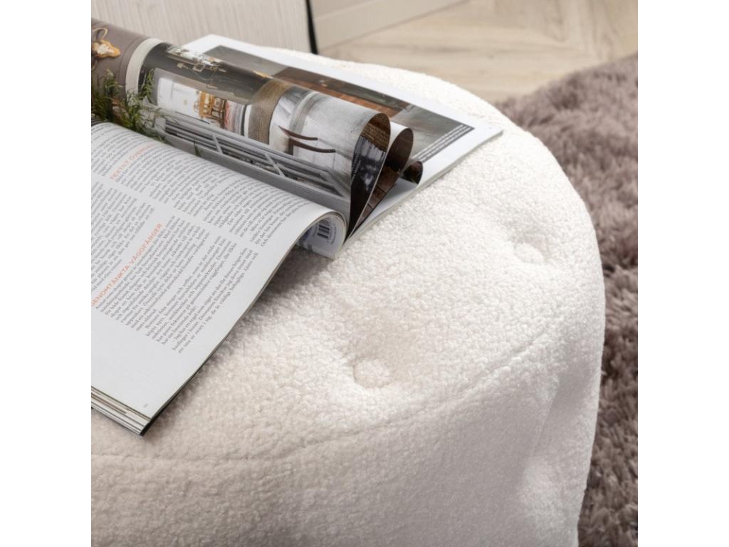 Meublita round polyester pouf