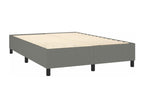 Doucezen bed base with dark grey mattress 140x190cm fabric