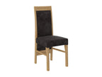 Light beech wood chair with choice of fabric. Meublita-Tissu 27109