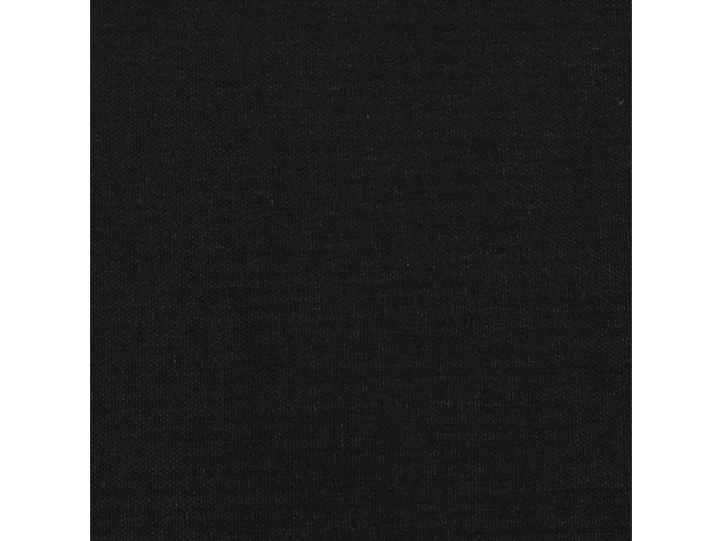 Headboard with wings, black, 103x16x118/128 cm, fabric