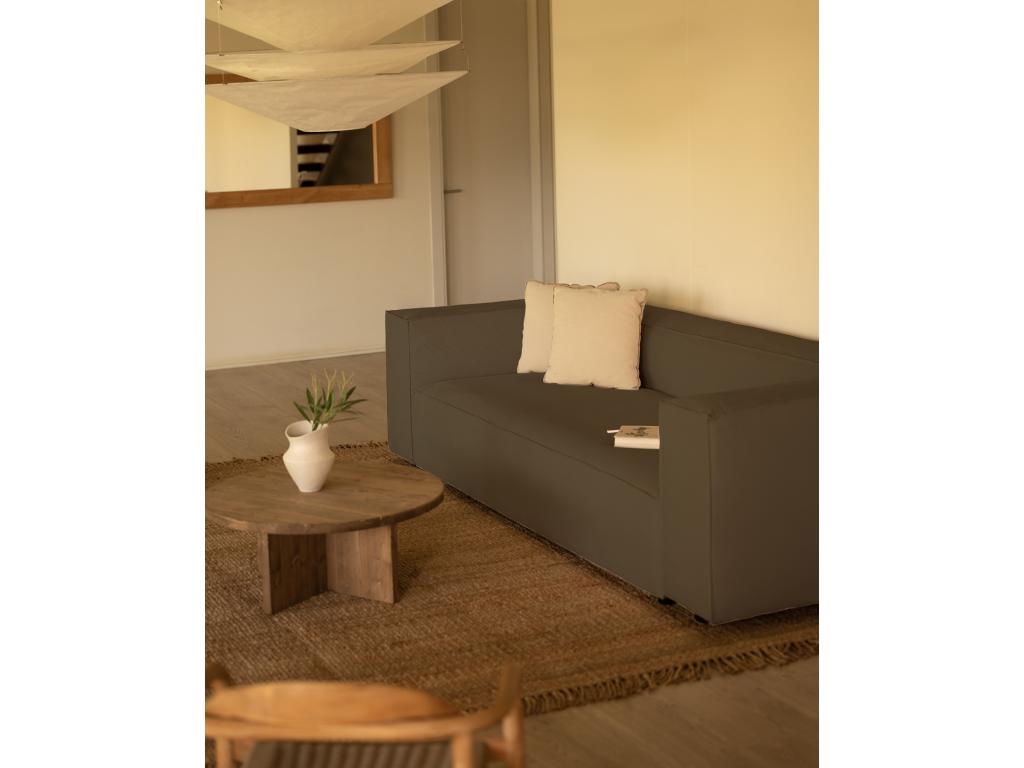 Doucezen 4-seater sofa in brown corduroy