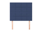 2-piece headboard set, blue, 80x5x78/88 cm, fabric