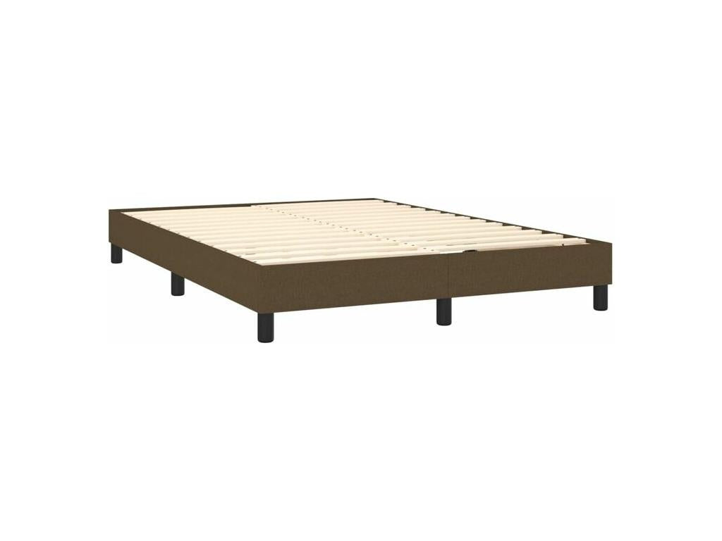 Doucezen bed base with dark brown mattress 140x200