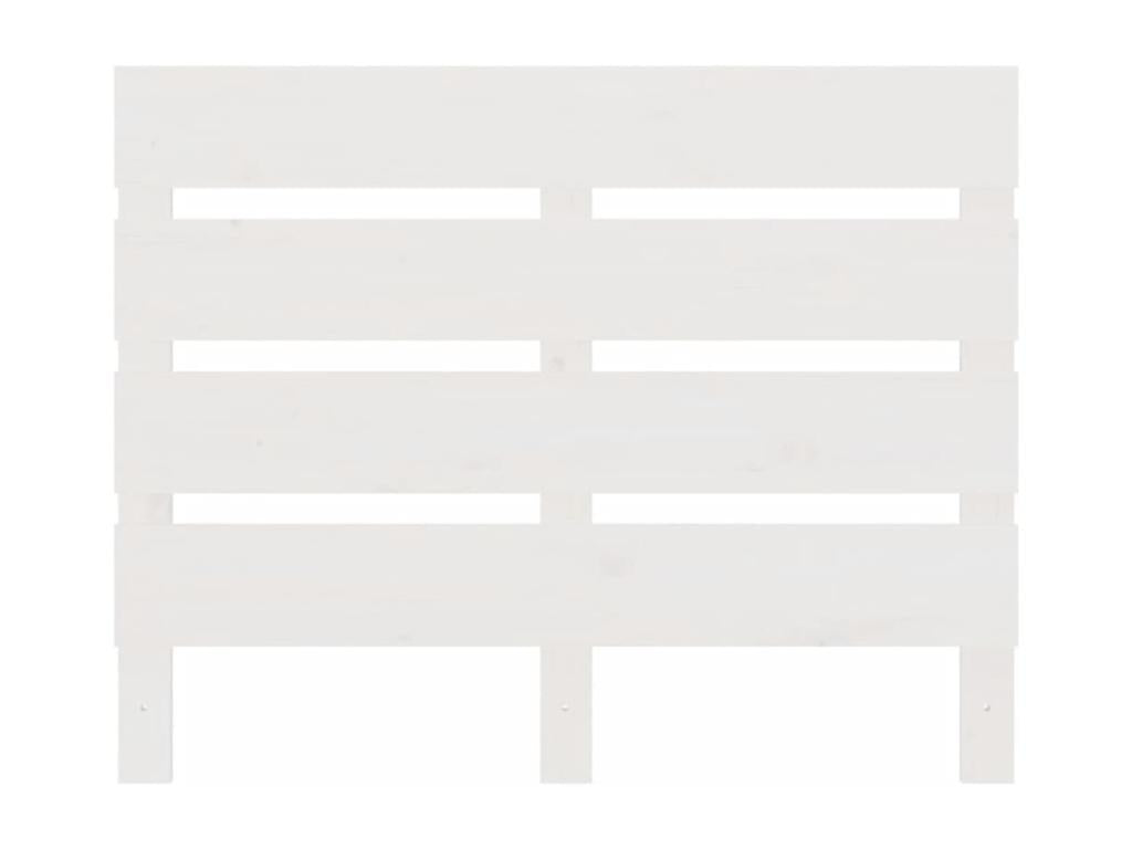 White headboard 75x3x80 cm Solid pine wood