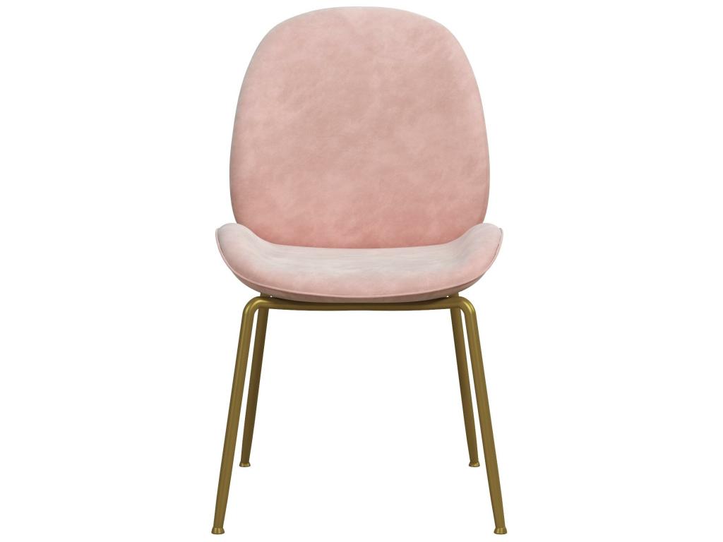Astor - Pink Velvet Upholstered Dining Chair