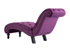Purple Velvet Chaise Longue