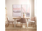Nude pink bouclé dining chair 46x83 cm - Doucezen