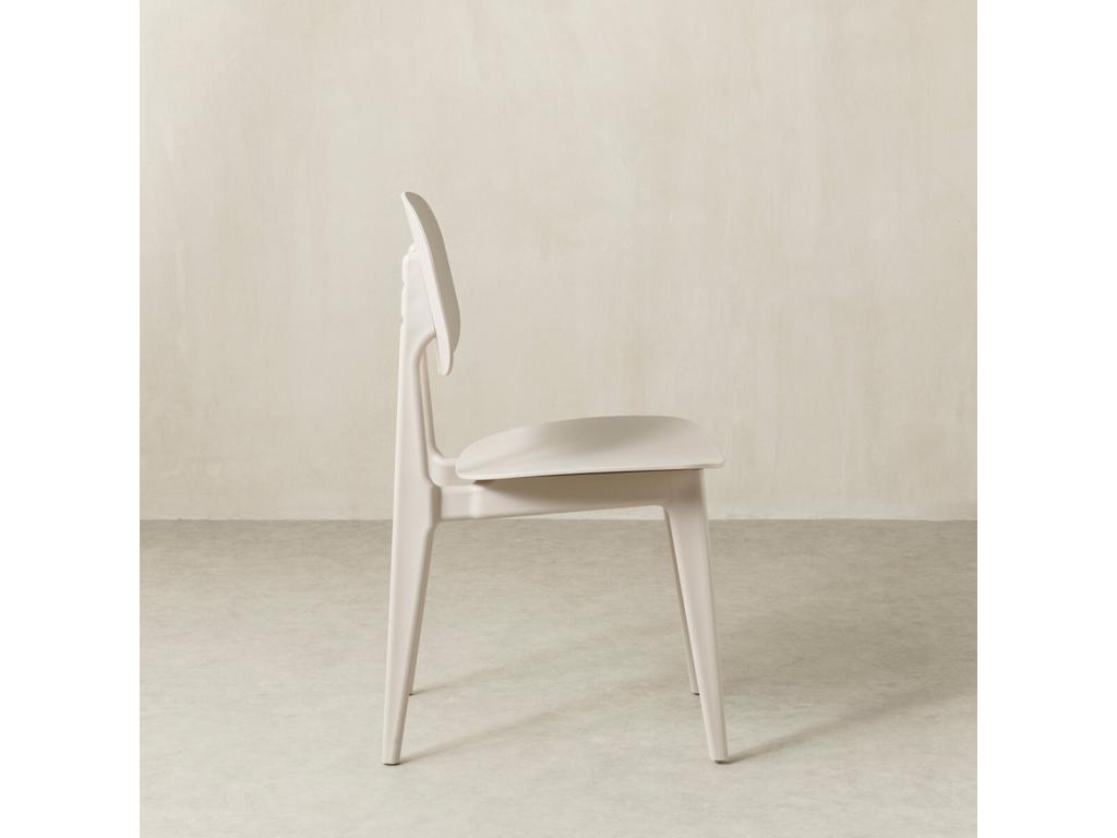 Beige polypropylene chair 82.5 cm x 43 cm - Doucezen