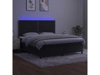 Doucezen bed base with mattress and LED, black, 180x200 cm