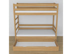 Oak bunk bed - with drawer N03 Natural Oak 90x200