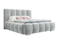 Doucezen 106 Double Grey Bed 180x200 Upholstered Slatted Base 200x222x112cm