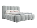 Doucezen 106 Double Grey Bed 180x200 Upholstered Slatted Base 200x222x112cm