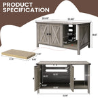 Cat Litter Box Enclosure, Hidden Wood Cat Washroom Furniture with Scratching Post