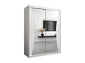 Doucezen Sliding Door Wardrobe 200/150/62 2 Doors White/White