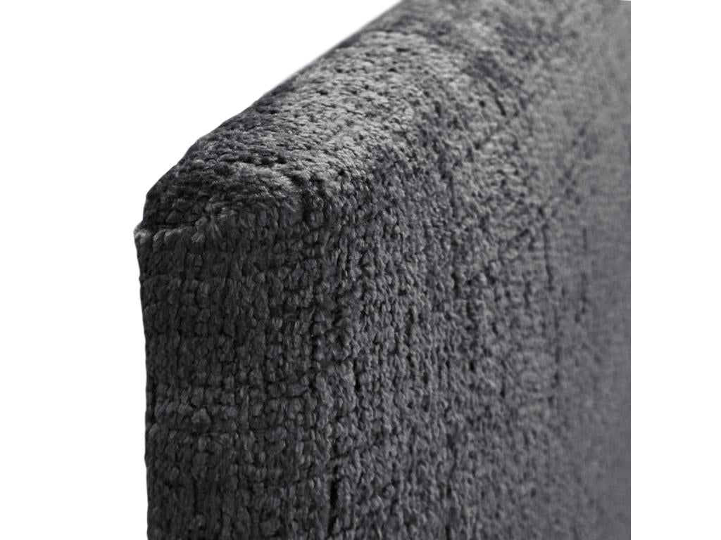 Doucezen Natural Wool Headboard with Buttons 150x50cm for 150cm Beds - Dark Grey