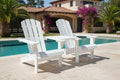 Doucezen garden chairs with table, white fir wood