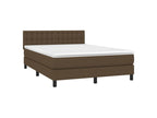 Doucezen bed base with dark brown mattress 140x200