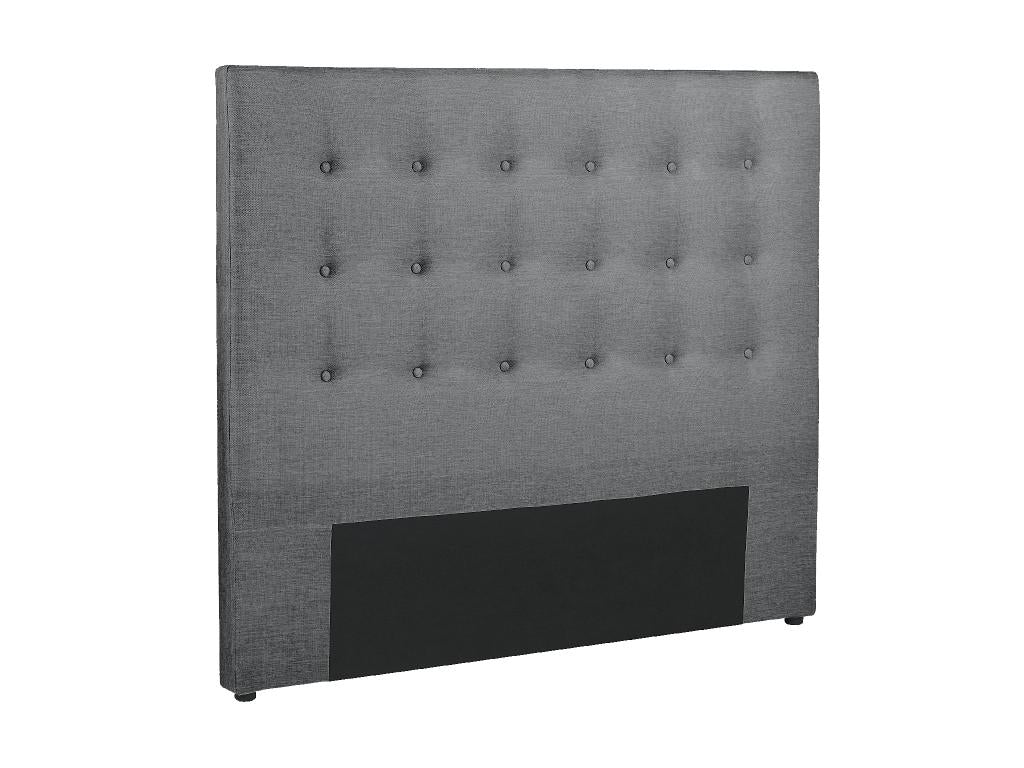 Upholstered headboard - 140 cm - Fabric - Grey - Doucezen