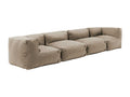 Modular 4-seater sofa in sand